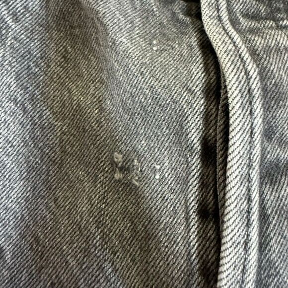 Everlane The 90s Cheeky Jeans Womens 31 Crop Gray Wash 100% Cotton Button Fly - Picture 9 of 12